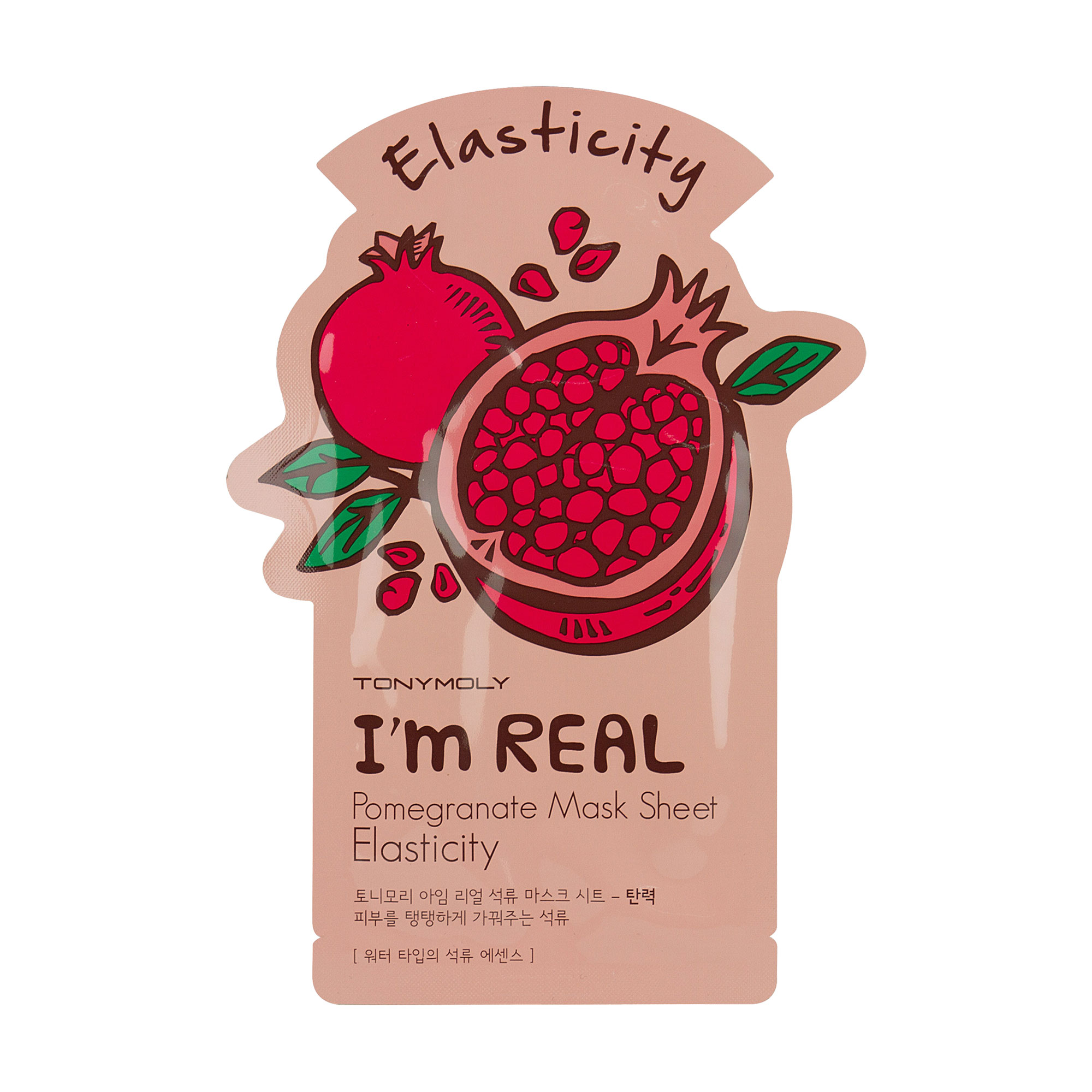 Тканинна маска для обличчя Tony Moly Im Real Pomegranate Mask Sheet, 21 мл